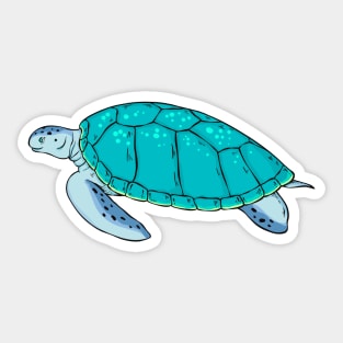 Blue Turtle Sticker